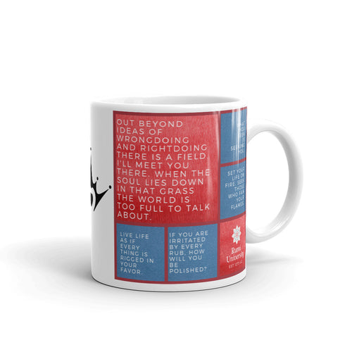 Draft Rumi University Mug .. Wisdom From One of the Most Revered Sages in Human History